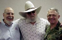 Charlie Daniels visits with founder Robert Rosenthal and Lt. Gen. Thomas Metz